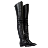 azmodo  Fashion Block Heel Thigh High Boots