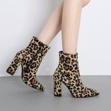 winter thick with ankle boots female Martin boots pointed shoes boots 997-7