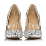 azmodo  Luxurious Rhinestone Stiletto Heel Wedding Shoes