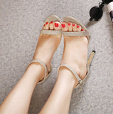 Sexy High Heel Dress hollowed-out  Sandals buckle Sandals