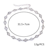 AZMODO Fashion Sweetheart Diamante Black Choker Necklace 	X470