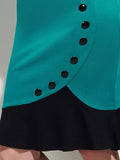 Turndown Collar Women's Sheath Dress