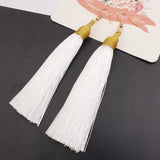 New Fashion Hook Earring Long Tassel Dangle Earrings Fringe Drop Women Jewelry