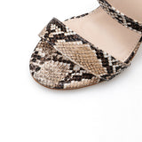 Hot Sale PVC Women Sandals serpentine High Heels Waterproof Female Transparent Crystal Wedding Shoes Size 35-40
