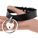 azmodo Heart-Shaped PU Torques Choker Necklace