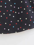 azmodo Spaghetti Strap Prints Dots Women's Day Dress
