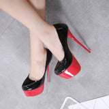 Platform Waterproof platform 16CM Super High-heeled Nightclubs