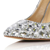 azmodo  Luxurious Rhinestone Stiletto Heel Wedding Shoes