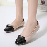 A803 Patchwork Flats Woman Shoes Loafers