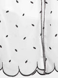 White Half Sleeve Women's Day Dress