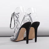 Sexy Peep Toe Stiletto Heel Ankle Boots
