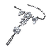 Candy-colored new gem alloy anklet accessory bracelet