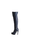 Glamorous Buckle Decorated Over Knee High Boots