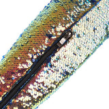 azmodo Pointed Toe Glitter Thigh High Glitter Boots