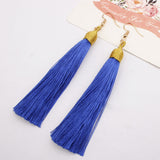 New Fashion Hook Earring Long Tassel Dangle Earrings Fringe Drop Women Jewelry