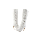 Sweet Girl Stiletto Heel Platform Knee High Boots