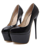 Platform Waterproof platform 16CM Super High-heeled Nightclubs