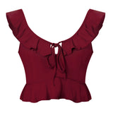 Summer solid color vest Slim wild exposed