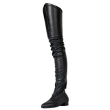 azmodo  Fashion Block Heel Thigh High Boots