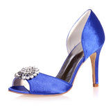 Women's Shoes Satin Spring Summer Fall Stiletto Heel for Wedding Party & Evening Purple Red Blue Champagne Ivory