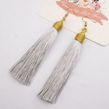 New Fashion Hook Earring Long Tassel Dangle Earrings Fringe Drop Women Jewelry
