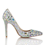 azmodo  Luxurious Rhinestone Stiletto Heel Wedding Shoes