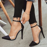 azmodo Buckle Buckle Stiletto Heels Banquet Prom Shoes