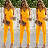 V-neck strapless strapless jumpsuit