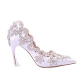 Pretty Rhinestone Silk Bridal Shoes