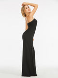 Srtapless Cotton Blends Floor-Length Maxi Dress