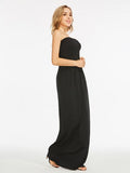 Srtapless Cotton Blends Floor-Length Maxi Dress