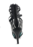 azmodo Trendy Zipper Stiletto Heel Sandals